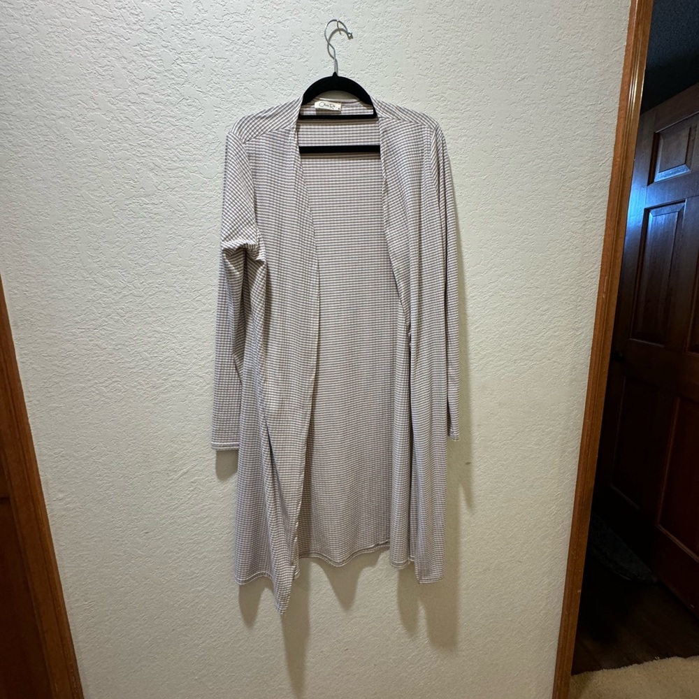 Olivia Rae Cream Long Cardigan